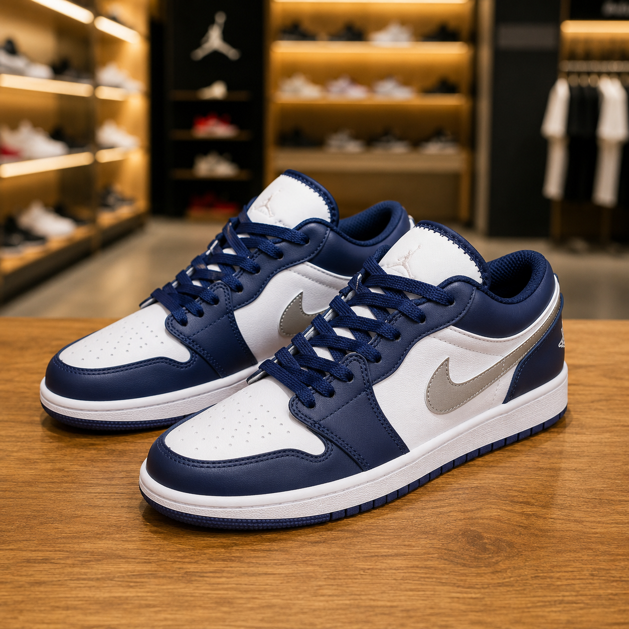 کتونی ایر جردن وان nike-jordan رنگ سرمه ای سفید