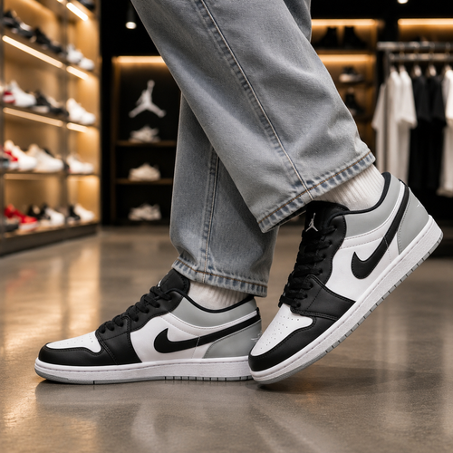 کتونی ایر جردن وان nike-jordan رنگ مشکی سفید