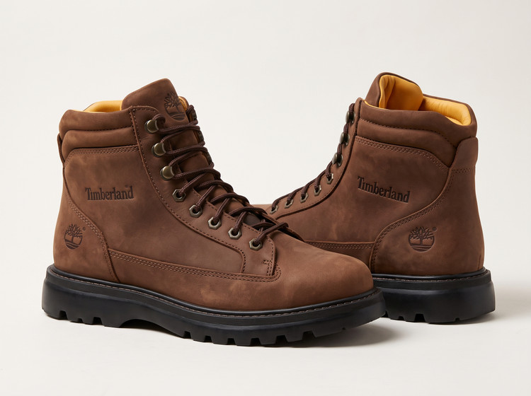 بوت Timberland تیمبرلند تمام چرم طبیعی خارجی رنگ قهوه ای تیره