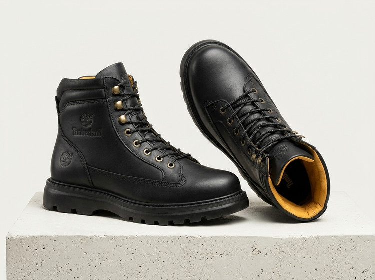 بوت Timberland تیمبرلند تمام چرم طبیعی خارجی رنگ مشکی