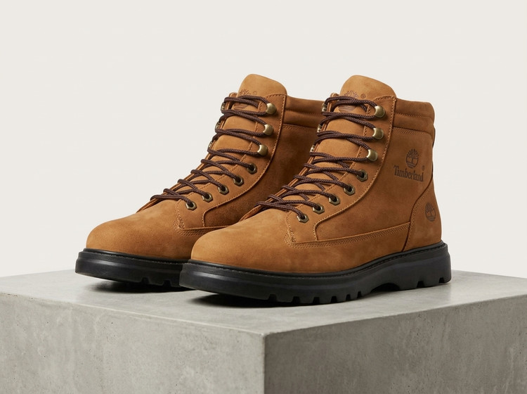 بوت Timberland تیمبرلند تمام چرم طبیعی خارجی رنگ قهوه ای روشن