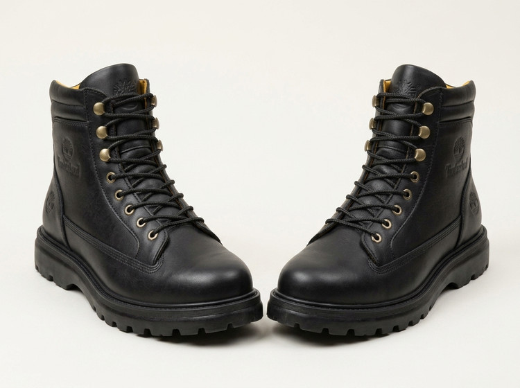 بوت Timberland تیمبرلند تمام چرم طبیعی خارجی رنگ مشکی