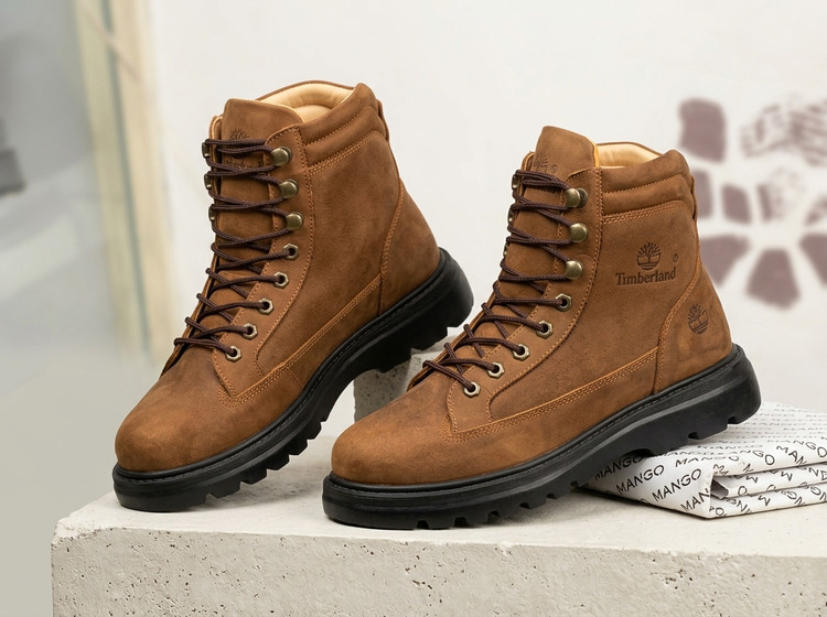 بوت Timberland تیمبرلند تمام چرم طبیعی خارجی رنگ قهوه ای روشن