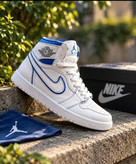کتونی ساقدار نایک ایر جردن رنگ ابی سرمه ای nike air jordan